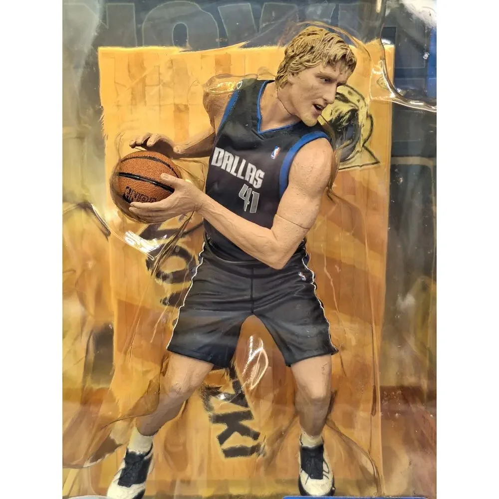 NBA~McFarlane~DIRK NOWITZKI #41 Dallas Mavericks Figure~Debut Series 2~Blue